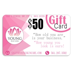 Young Skin Care $50 Gift Card 