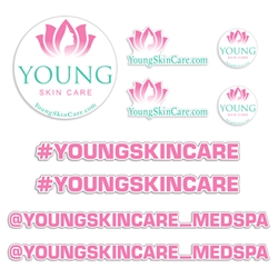 Young Skin Care Promo Decal Package 